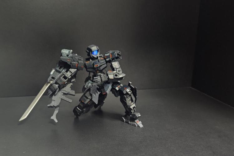 ウェポンバインダーによる射撃動作