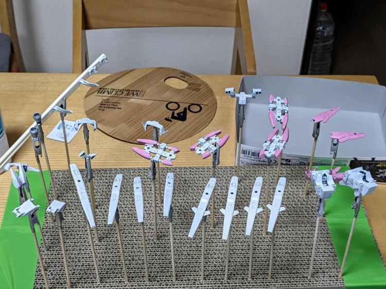 塗装作業中