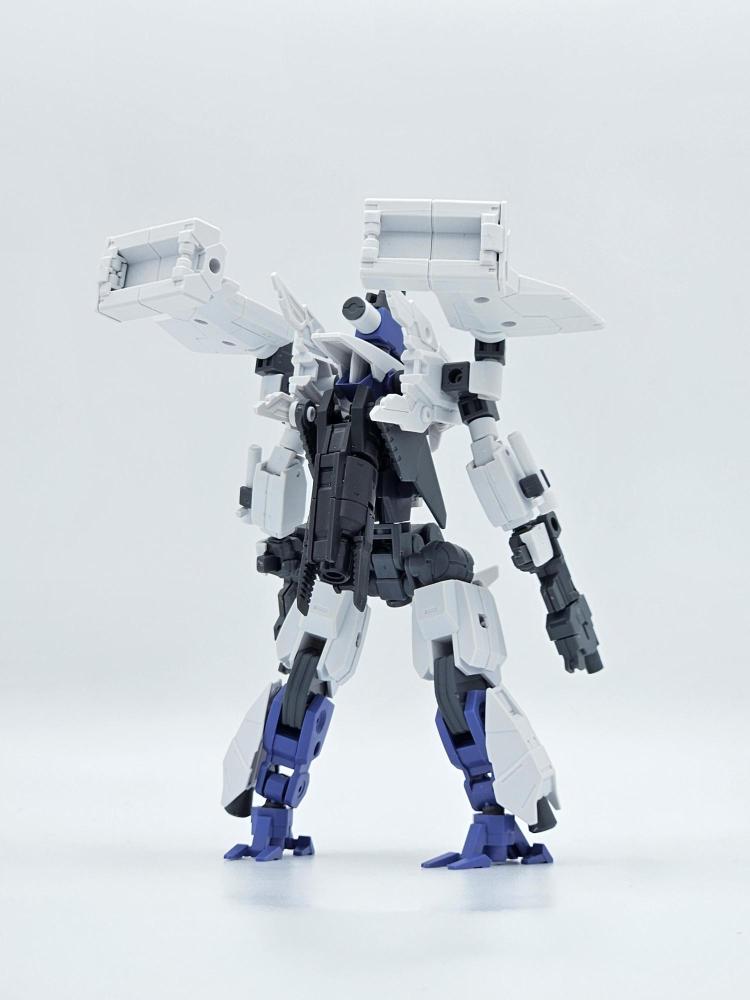 垂直形態(人型形態)　後面